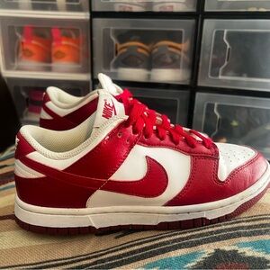Nike Dunk low Red and White Sneakers
